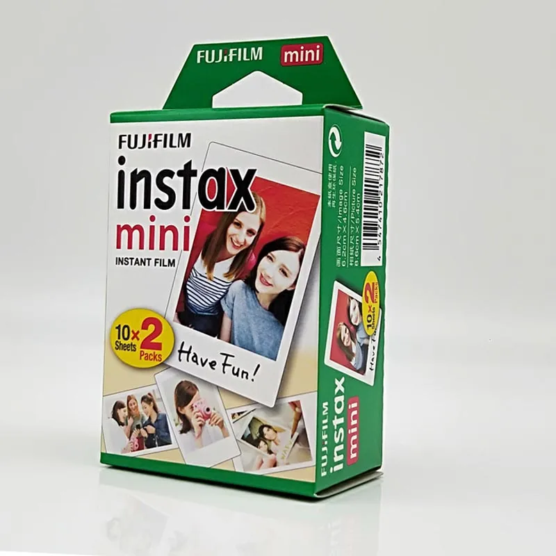 Fujifilm Instax Mini Film 10 монохромный и 20 Белый для Fuji Camera 7S 8 9 25 50s 90 SHARE смартфон принтер SP 3 2