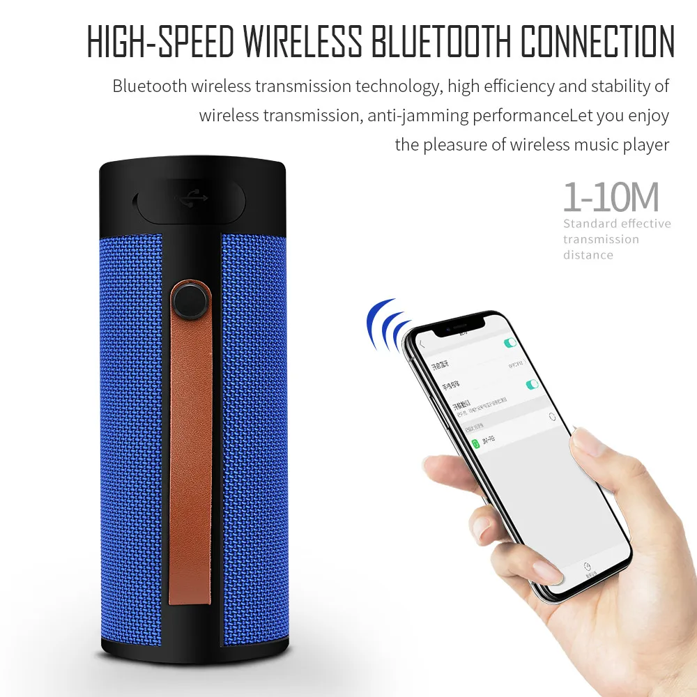 XMXCZKJ T4 открытый портативный Bluetooth динамик стерео беспроводной с HD аудио и