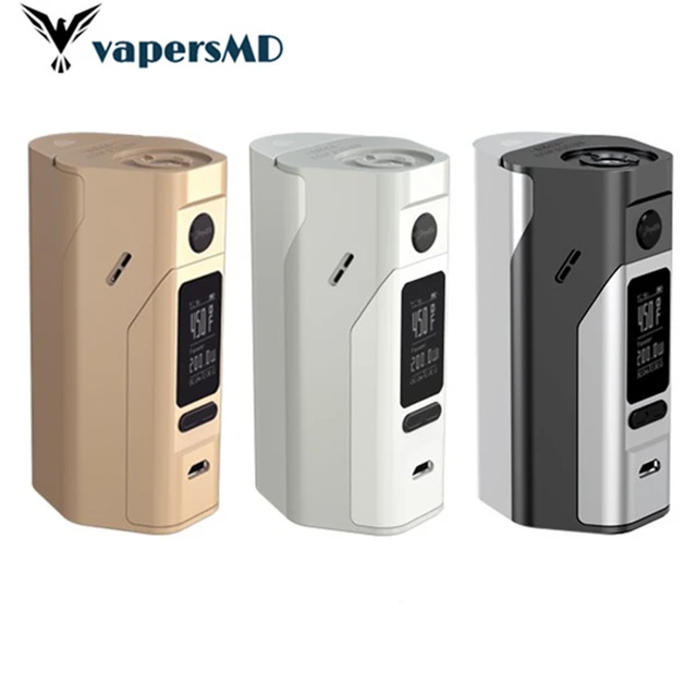 Оригинал wismec reuleaux rx2/3 tc коробка мод обновляется rx200 rx200s два или три батареи электронной сигареты жидкостью vape обновление прошивки