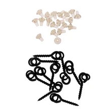 10 шт. матовые черные приманки с кольцом+ 20 шт. крюковые упоры хвостовик бусины Карп рыболовные снасти Chod установки