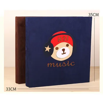 

Cloth Art Inserted Photo Album Family Baby Lovers Large Capacity Memorial 5-inch 6-inch 7-inch Photo Album