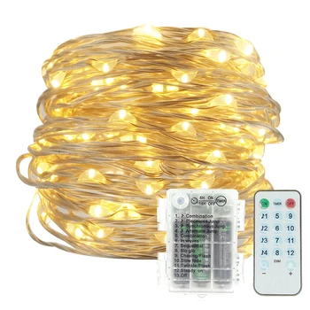 

Music string light 3AA battery box LED garland Light Outdoor Christmas Fairy Lights Warm White