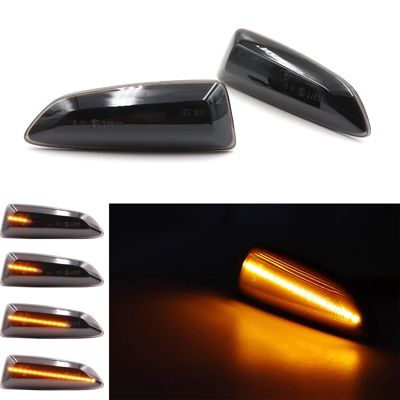 

Pair For Opel Astra J K 2015 Zafira C Insignia B Led Dynamic Side Marker Turn Signal Light FOR Grandland X 2017
