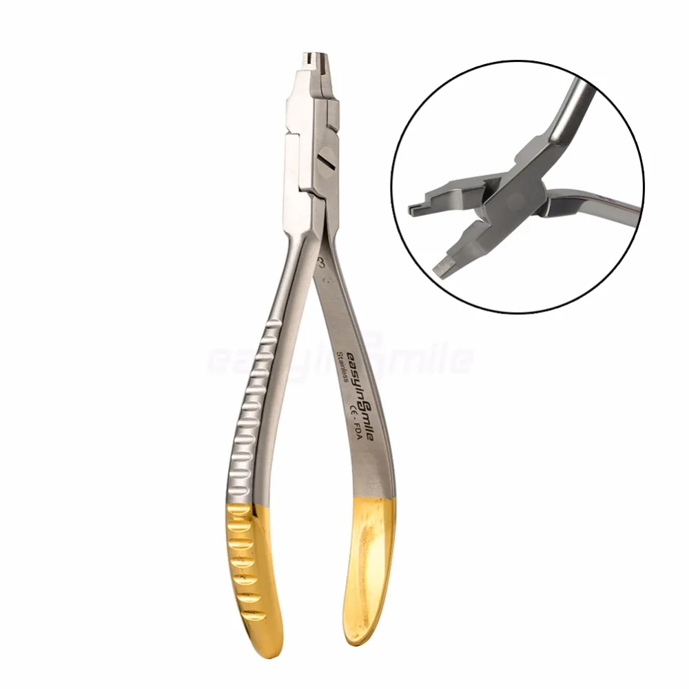 Orthodontic pliers Easyinsmile Hook Crimping plier TC Half Gold Premium