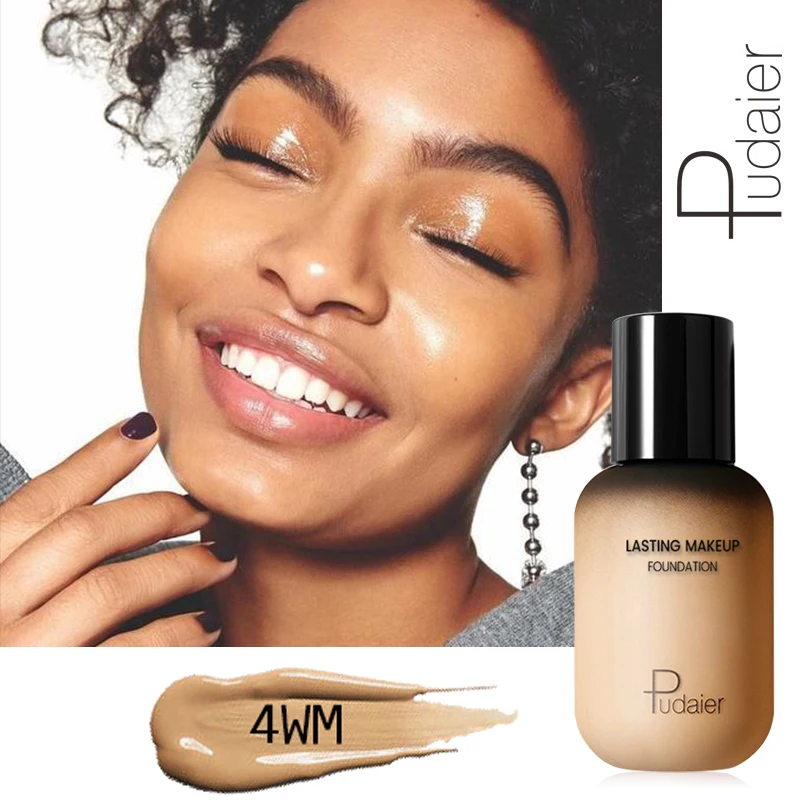 

Pudaier Professional Face Foundation Makeup Full Coverage Liquid Foundation Cream Matte Foundation Base Face Concealer Cosmetic