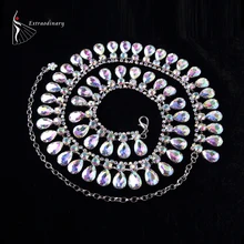 Luxury Rhinestone Chain Belt For Women Dance Belly Chain Jewelry Belly Dance Accessories Silver Designer Metal