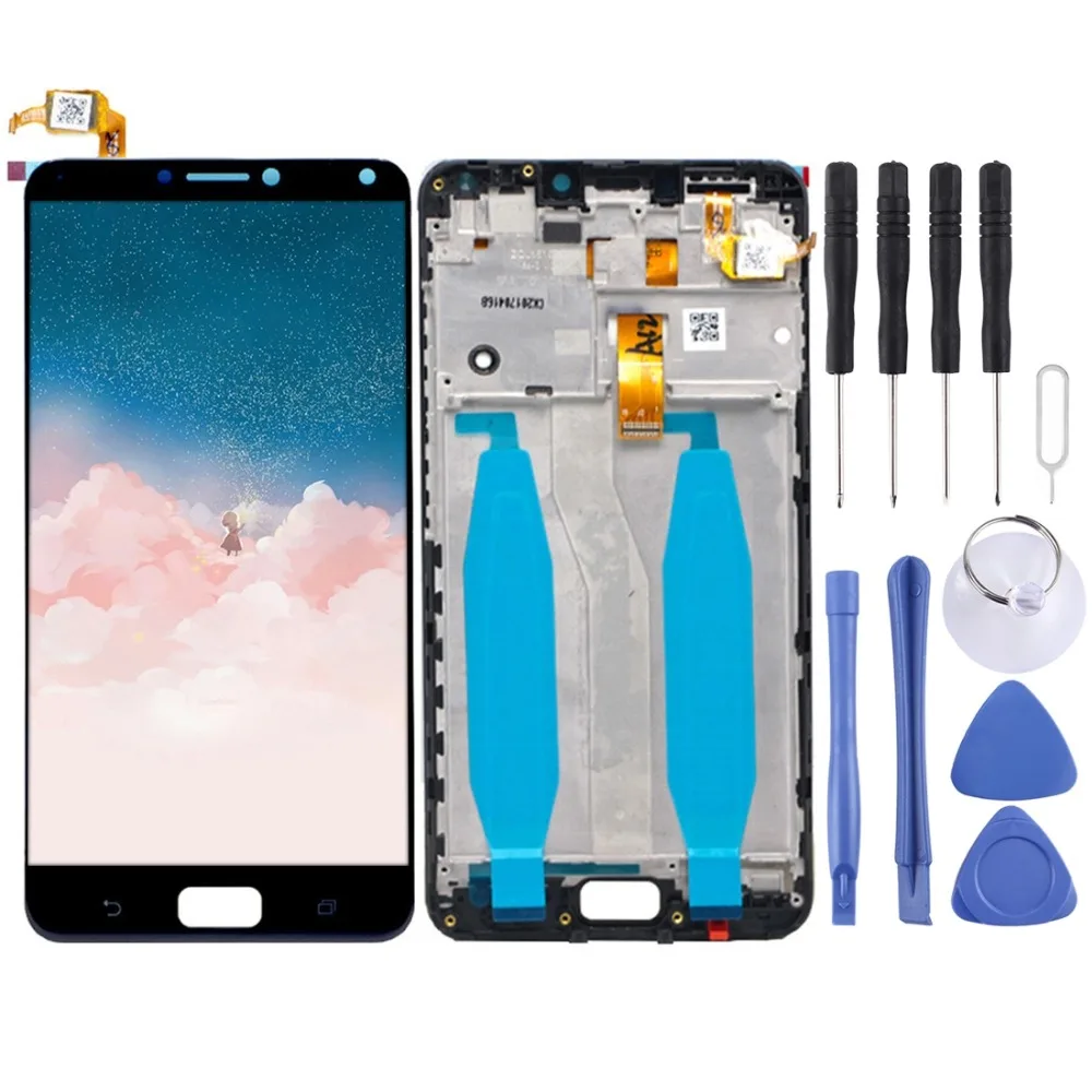 

High Quality LCD Screen and Digitizer Full Assembly Lcd Replacement with Frame For Asus Zenfone 4 Max ZC554KL X00ID With Tools