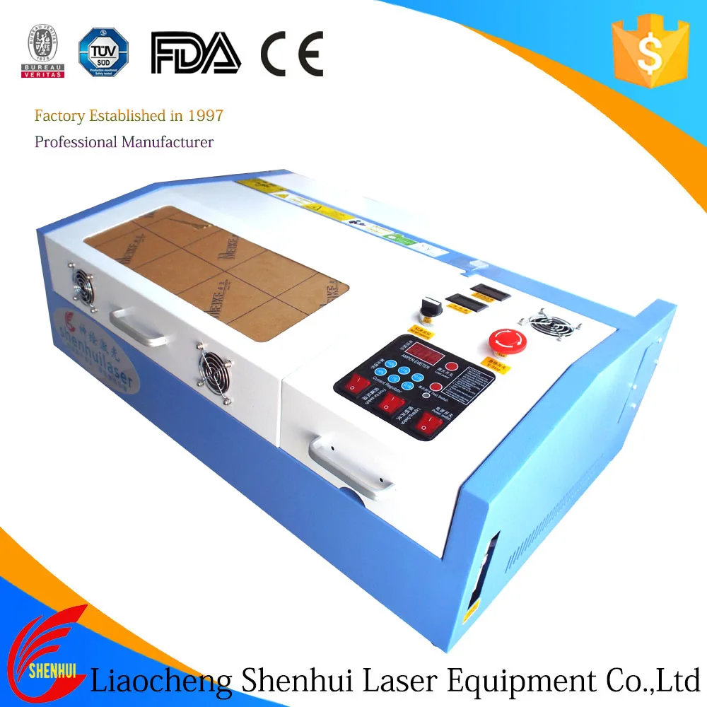 2018 New k40 3020 mini 40w/50w laser engraving machine laser cutter for