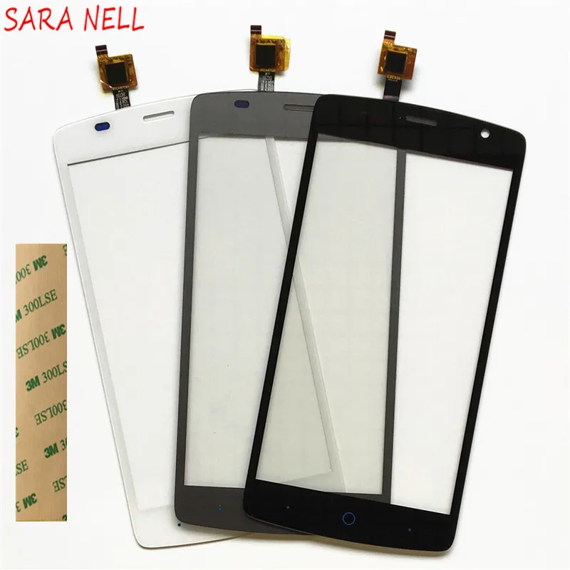 SARA NELL Phone Touchscreen For ZTE Blade L5 Plus Touch Screen Digitizer Front Glass Sensor Panel + 3M Tape | Мобильные телефоны и