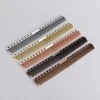 Thin Wide Tooth Hairbrush Hair Brush Comb Stainless Steel Professional Hair Cutting Dyeing Comb Home Use Salon Hairdressing Comb 1
