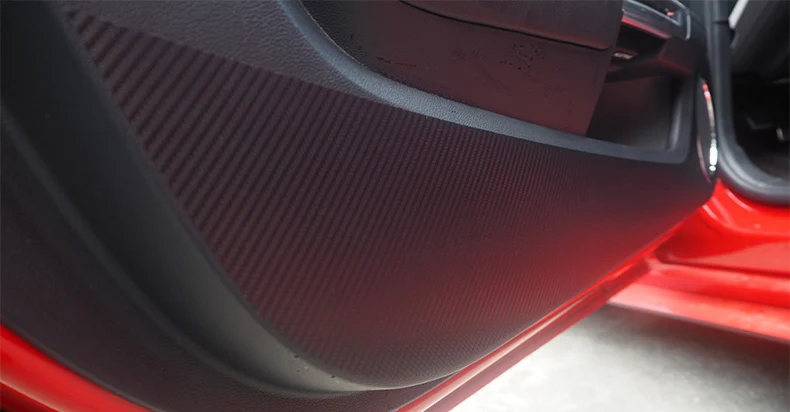 Подходит для ford mustang 2016 углеродное волокно двери анти kick sticke Защитная пленка