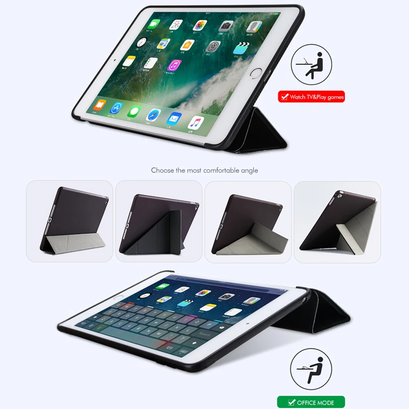 Tablet Case For iPad2018 Pro 10.5 MINI 4 5 1 2 3 Air 2 Cases Flip PU Leather Bumper For IPAD5 6 2 3 4 Covers Fundas