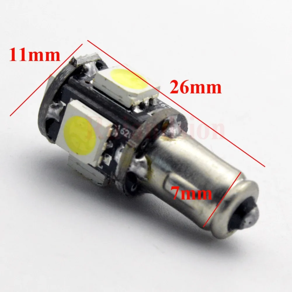 4x6V 6 вольт BA7S положительный Земля/земля светодиодный светильник Классический Автомобиль Мотоцикл GLB282 зеленый