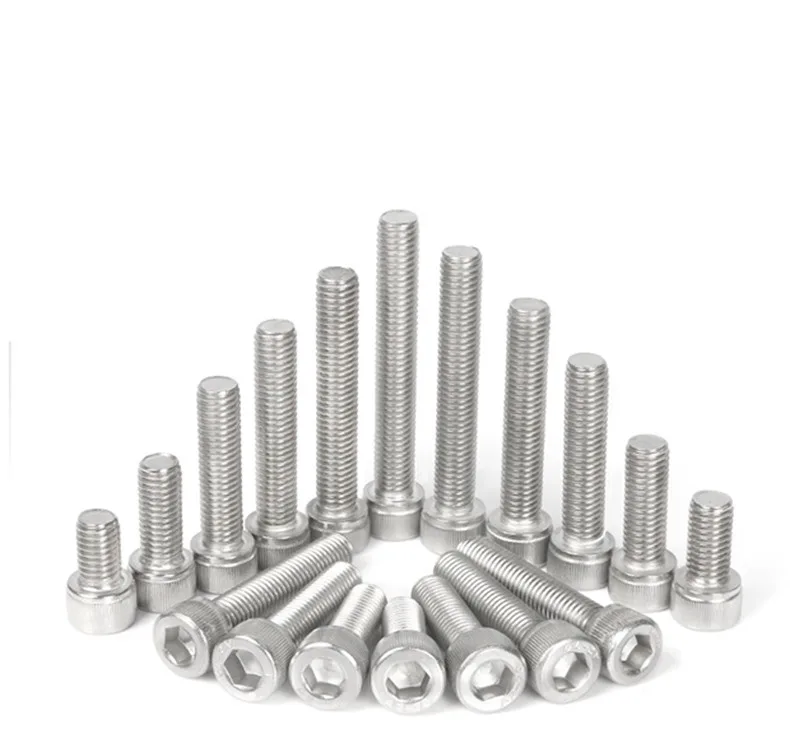 

5pcs M8 DIN912 304 Stainless Steel Hexagon Socket Head Cap Screws Inner Hex Socket Bicycle Bolt Metric Thread Allen