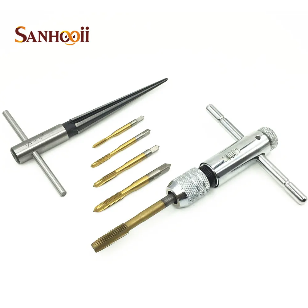 Machine hand tap m3 M8 Tap & Wrench & Taper Reamers Chamfering Cutter