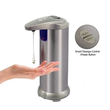 250ml Stainless Steel Electroplated Automatic Liquid Soap Dispenser Smart Sensor Touchless Sanitizer Dispensador For Kitchen