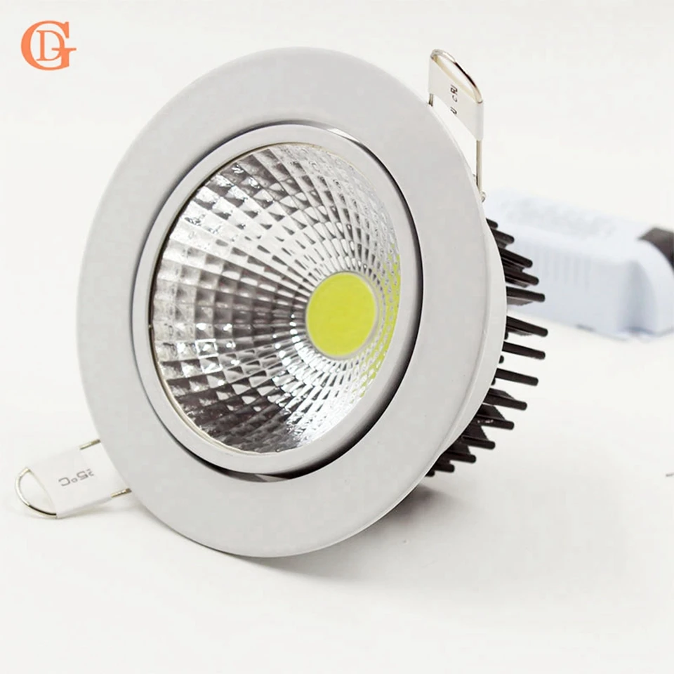 

4pc 3W 5W LED Recessed Downlight 7W 10W 12W 15W Spot LED DownLights Dimmable AC85-265V 220V 110V LED Spot Recessed Downlight