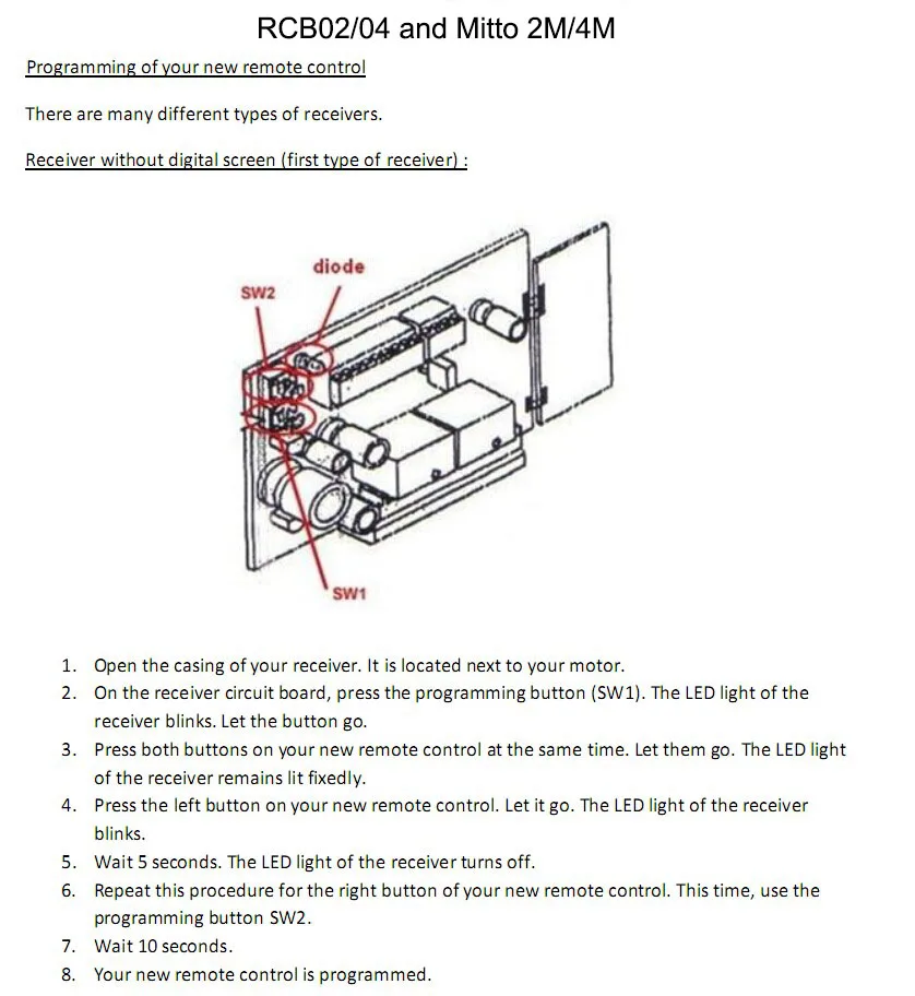 para mitto substituição da porta da garagem controle remoto frete grátis