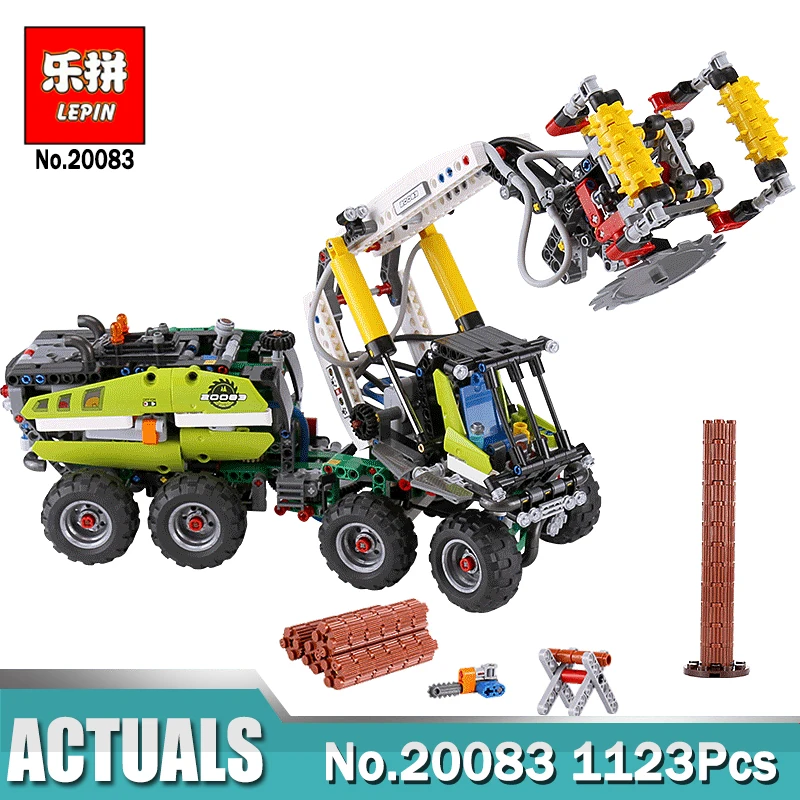 

New Lepin 20083 The Forest Harvester Set Legoingly 42080 Technic Buidling Blocks Bricks Funny Lepin Technic Boys Toys