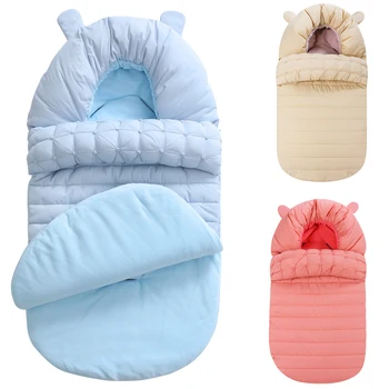 

Baby Sleeping Bag Winter Envelope For Newborns Sleep Thermal Sack Cotton Kids Sleep Sack In The Carriage Schlafsack DS19