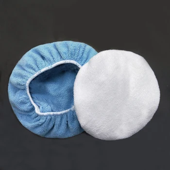 

2PCS Microfiber Car Polishing Waxing Polisher Bonnet Buffing Pad Cover NEW Polishing Waxing Pad Kit Car Accessories