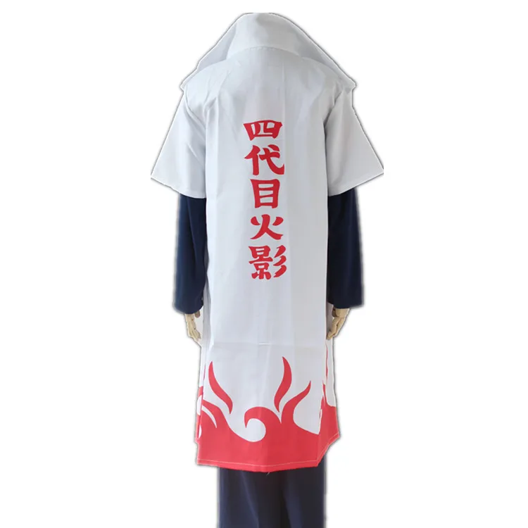 Аниме Наруто Namikaze Minato Yondaime 4 Hokage мужской халат Плащ только свободный трек|4th hokage