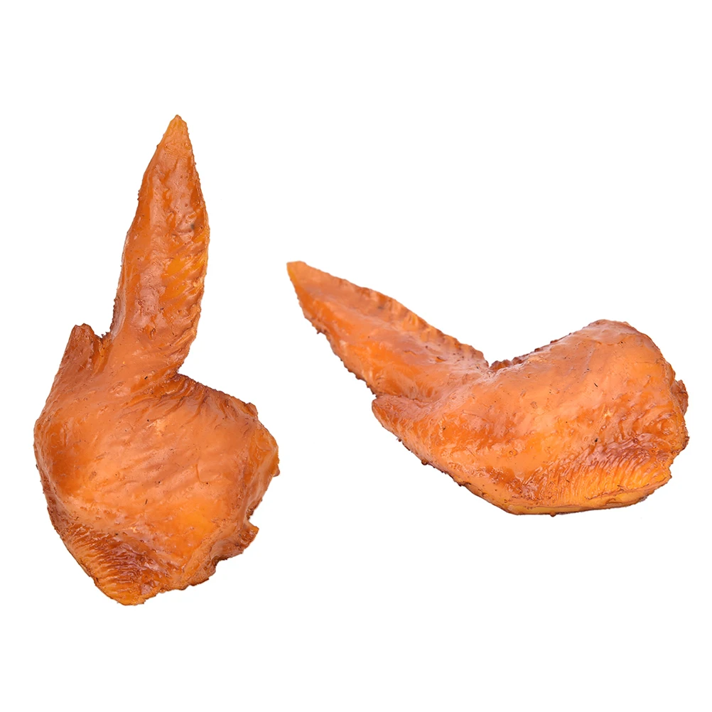 1Pc Artificial Chicken Wings High Simulation Fake Food Models Kitchen