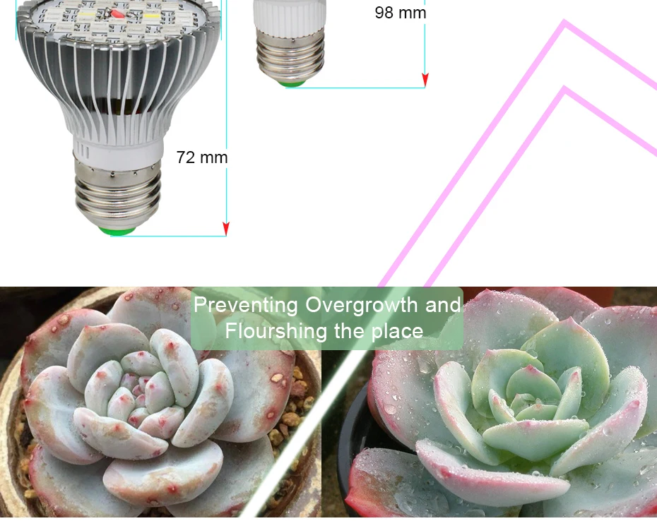 Расти Led E27 Фито лампы 10 W 30 W 50 W 80 W E27 привело светать полный спектр Fitolampy Ac85-265V SMD 5730 IR ультрафиолетовые светодиодные лампы для растений