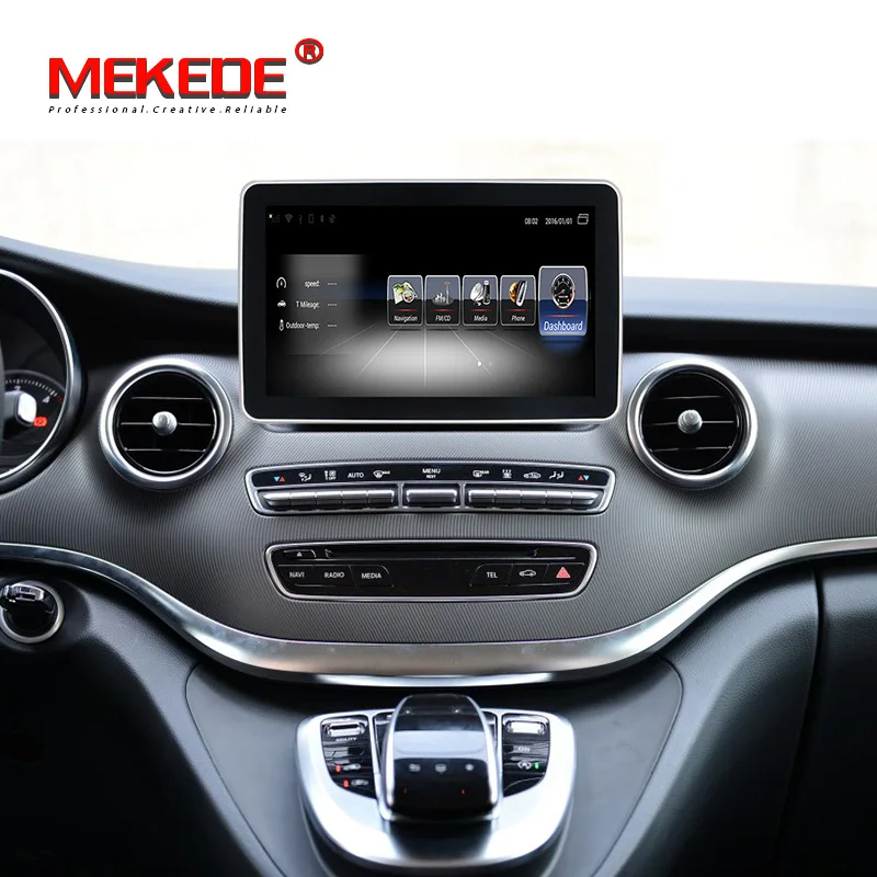 Best Android 7.1 4G LTE 4-Core RAM 3G+32G Car Radio GPS Navigation WiFi Bluetooth Head Unit Screen for Mercedes BENZ V CLASS 639 1