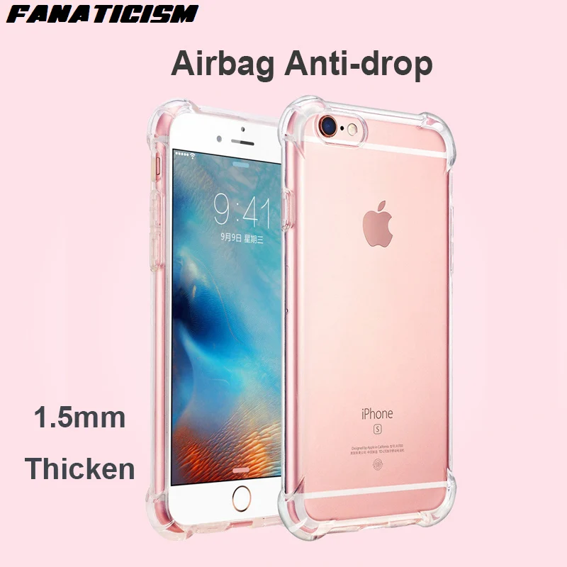 US $203.00 300pcs Top Quality AntiKnock Clear Phone Cases For Iphone 11 Pro Max XR X XS Max SE 6 7 8 Plus 15mm Soft TPU Silicone Cover
