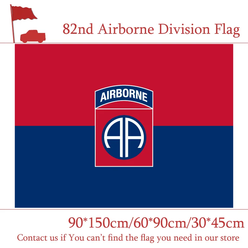 

3x5ft 82nd 101st, флаг разделения, США, 90*150 см, 60*90 см, 30*45 см, украшение автомобильного флага