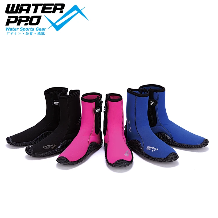 Water Pro 5mm Dive Boots Adjustable YKK Zip Rubber Boots for Water