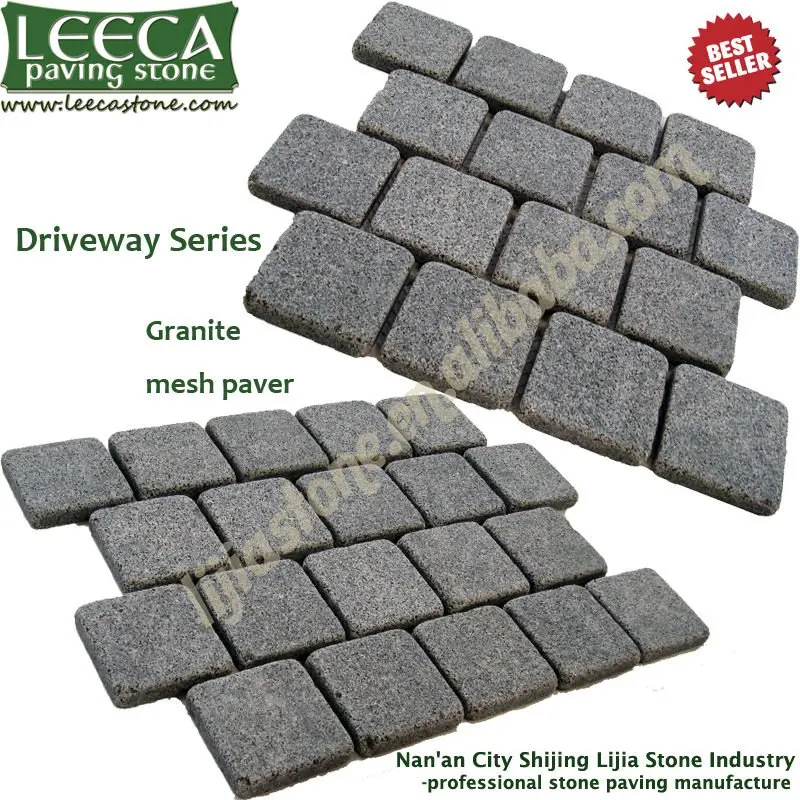Interlock pavers,mesh back cobble stone,walkway on