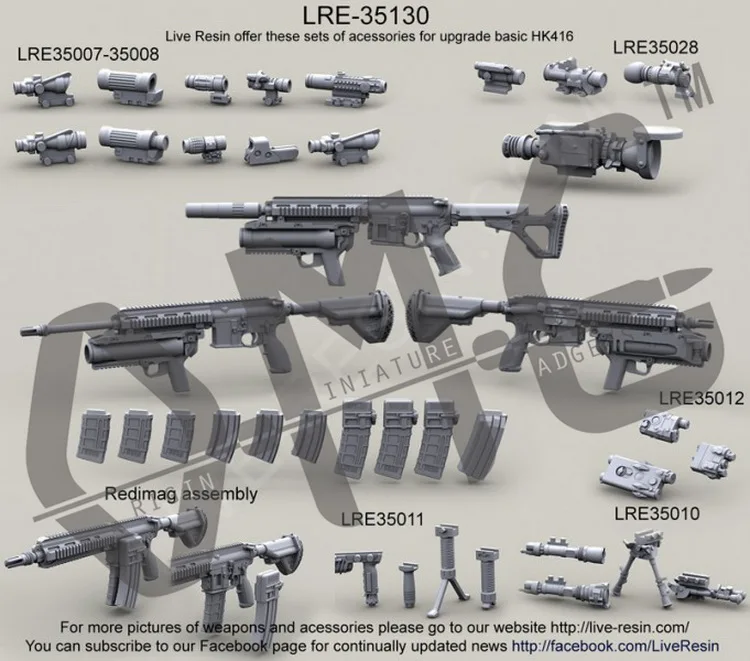 Модульная ударная винтовка hckler &amp Koch HK416 длинная и короткая ствол с Маг [набор
