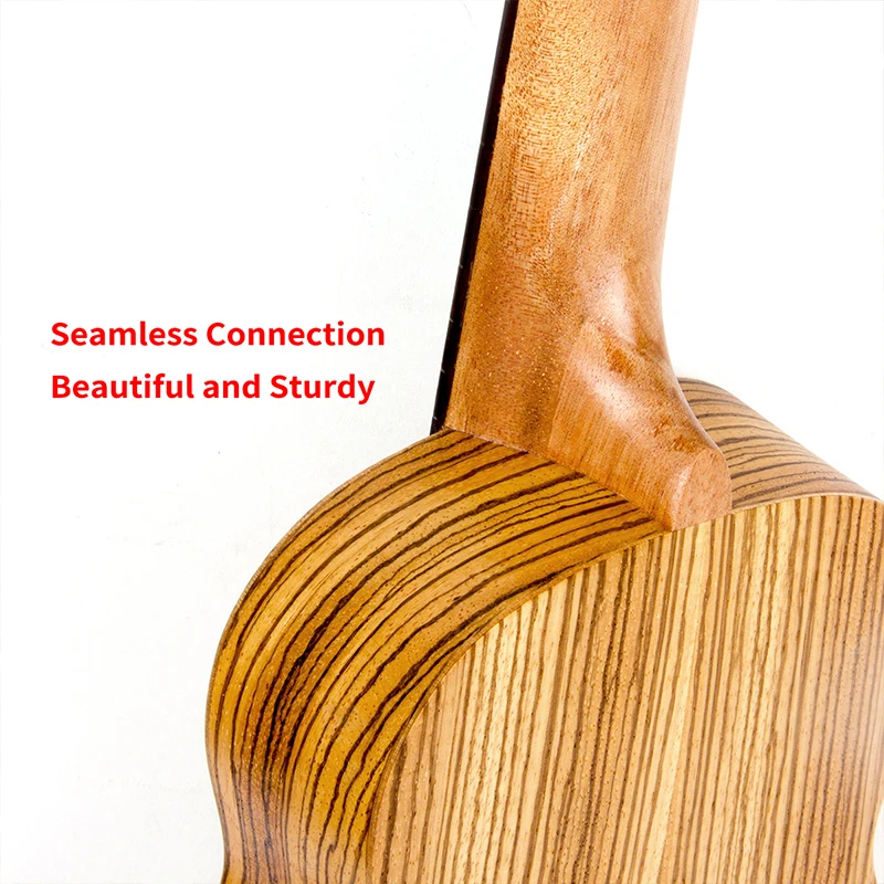 Kmise сопрано Гавайские гитары укулеле Ukelele Uke Zebrawood 21 дюймов начинающих комплект с Gig Bag тюнер ремень струны Capo медиаторы 9 Аксессуары