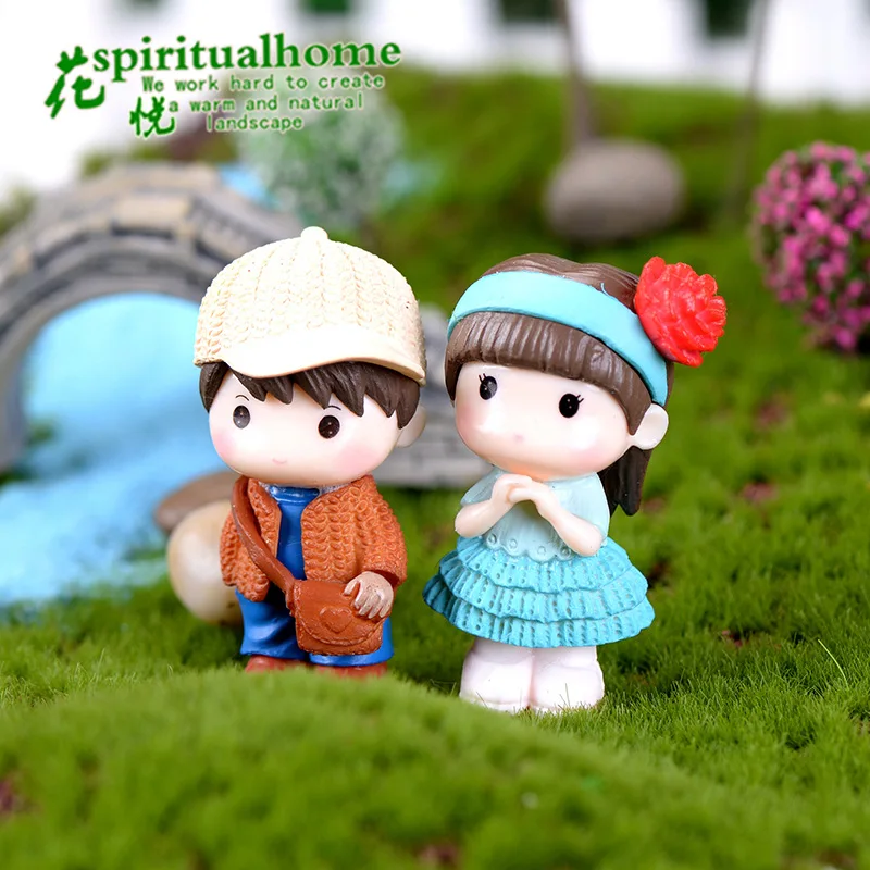 2pcs Next Door Lovers Moss Micro Landscape Zakka Mini Resin Handicraft Decor DIY Micro Landscape Garden Decor Miniature Craft