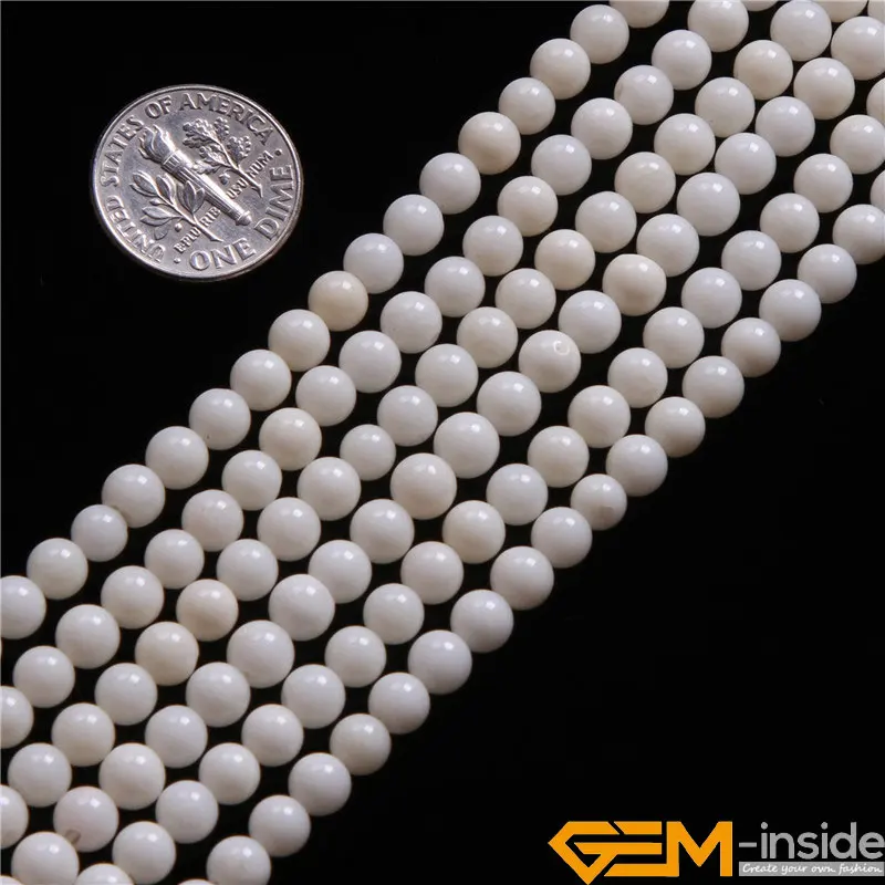 Buy 5MM White Sponge Coral Beads Natural Coral Stone