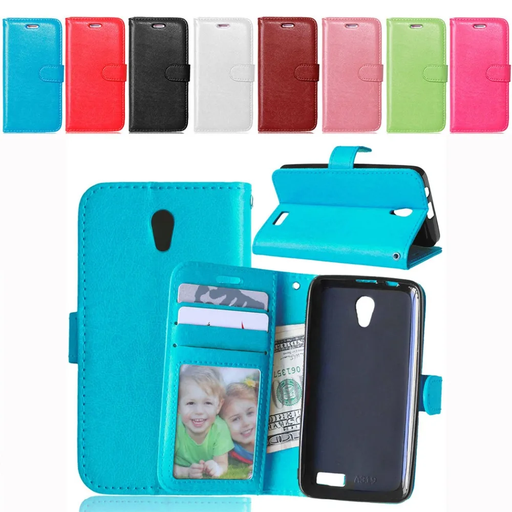 For Lenovo A319 Case Wallet Style PU Leather Case for