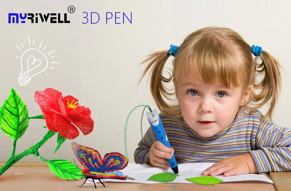 Myriwell 3d Ручка 3d+ 100 м pla нити 3d печатных ручка 3 d Ручка 3d ручки для детей искусство рисования инструменты лучший подарок для детей