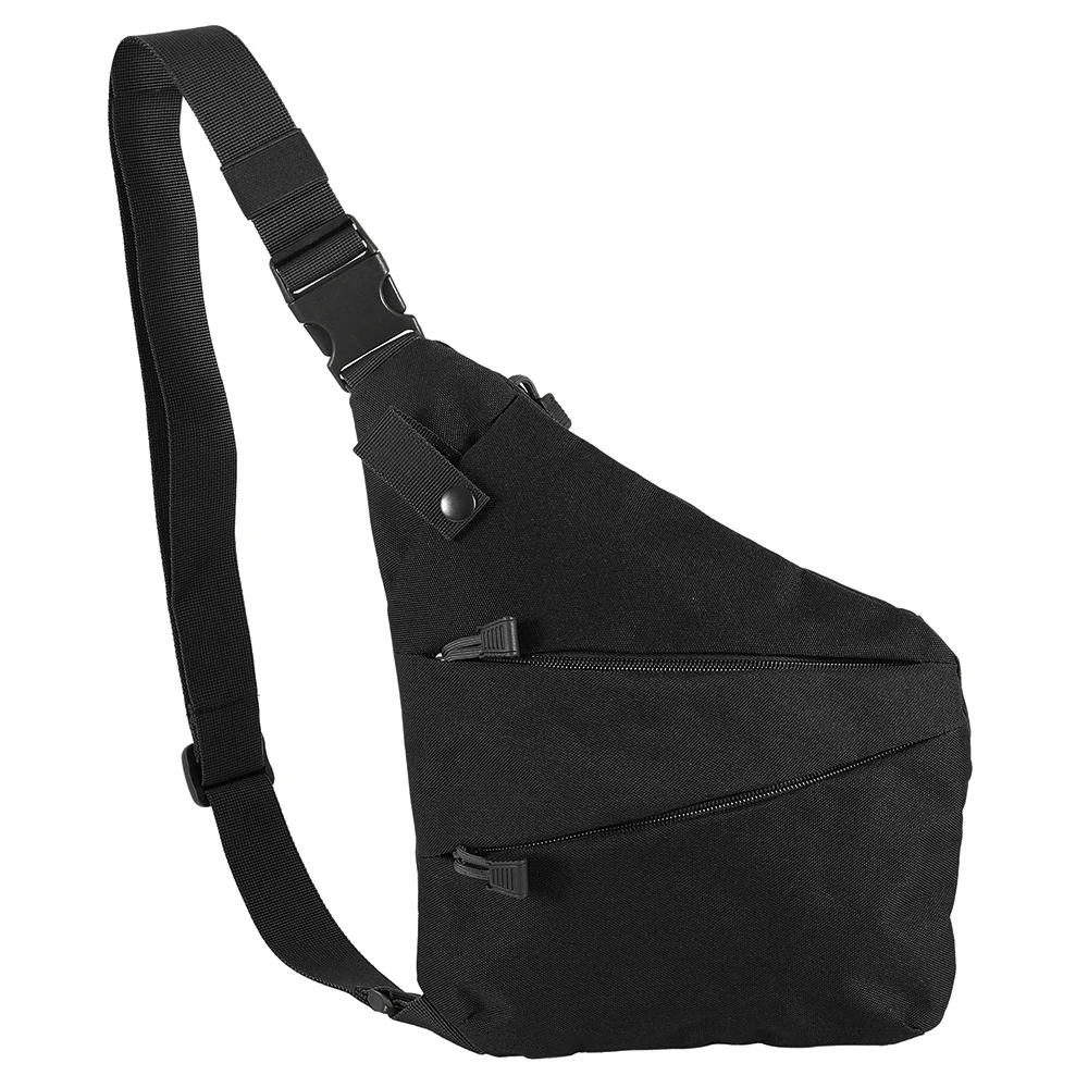 Многофункциональная Скрытая тактическая сумка для хранения оружия, кобура, Мужская левая нейлоновая сумка на плечо, противоугонная сумка, нагрудная Сумка для охоты