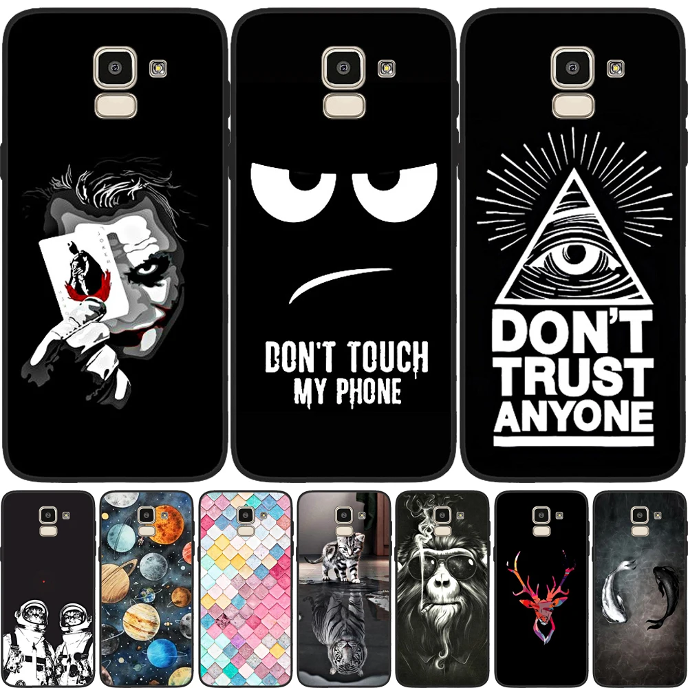 YIKS FOR Coque Samsung Galaxy J6 2018 Case Cover EU J600 J600F SM-J600F Soft Silicone Phone Back sFor | Мобильные телефоны и
