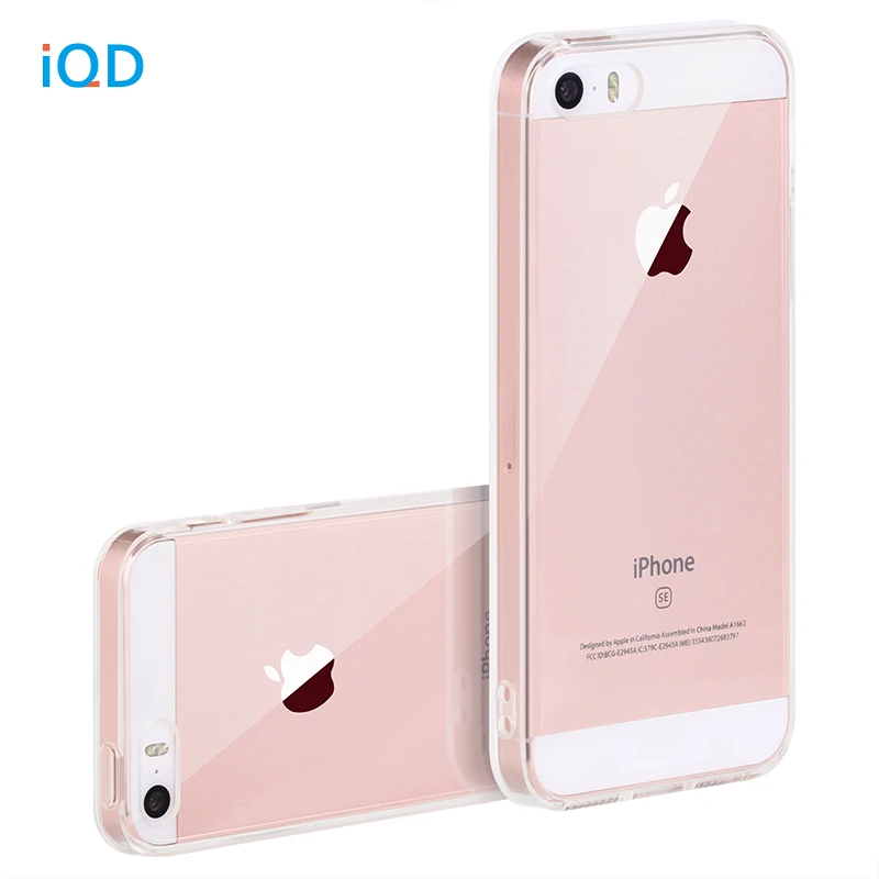 IQD For Apple iPhone SE Case Bumper Cover Shock-Absorption Bumper and Anti-Scratch Clear Back For iPhone 5 5S SE Cases 6