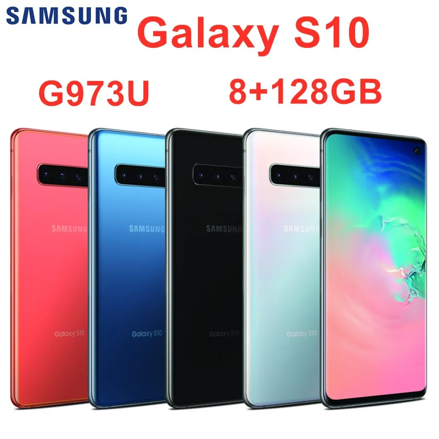 

Samsung Galaxy S10 G973U 8GB RAM 128GB ROM 6.1" Octa Core 4 Camera Snapdragon 855 NFC 2019 4G LTE Cell Phone