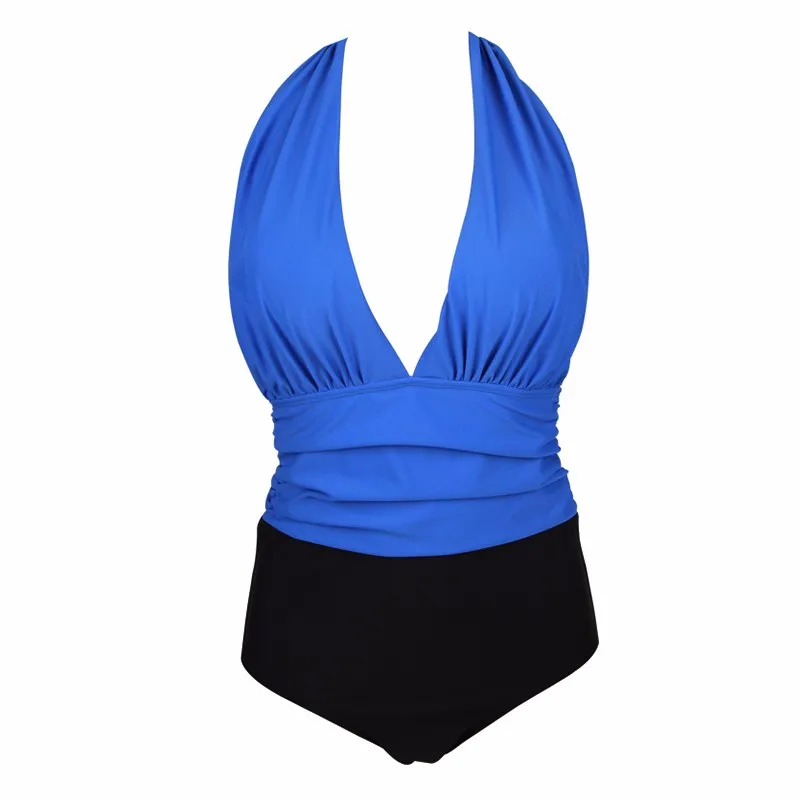 One-Piece-Swimsuit-Plus-Size-Swimwear-Women-2016-New-High-Waisted-Bathing-Suits-Beachwear-Backless-Halter