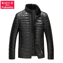 Новое поступление весенняя одежда из натуральной кожи Мужская норковая шерсть меховой воротник из овчины верхняя одежда высокого качества размера плюс L-5XL6XL