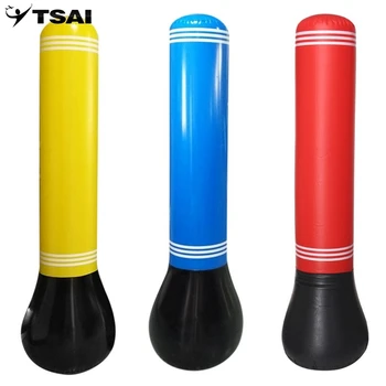 

TSAI Drop shipping Fast Inflatable Punching Tumbler Bag 160x56cm Fitness Sand Bag Beginner Boxing Training Air Bag Sports tool