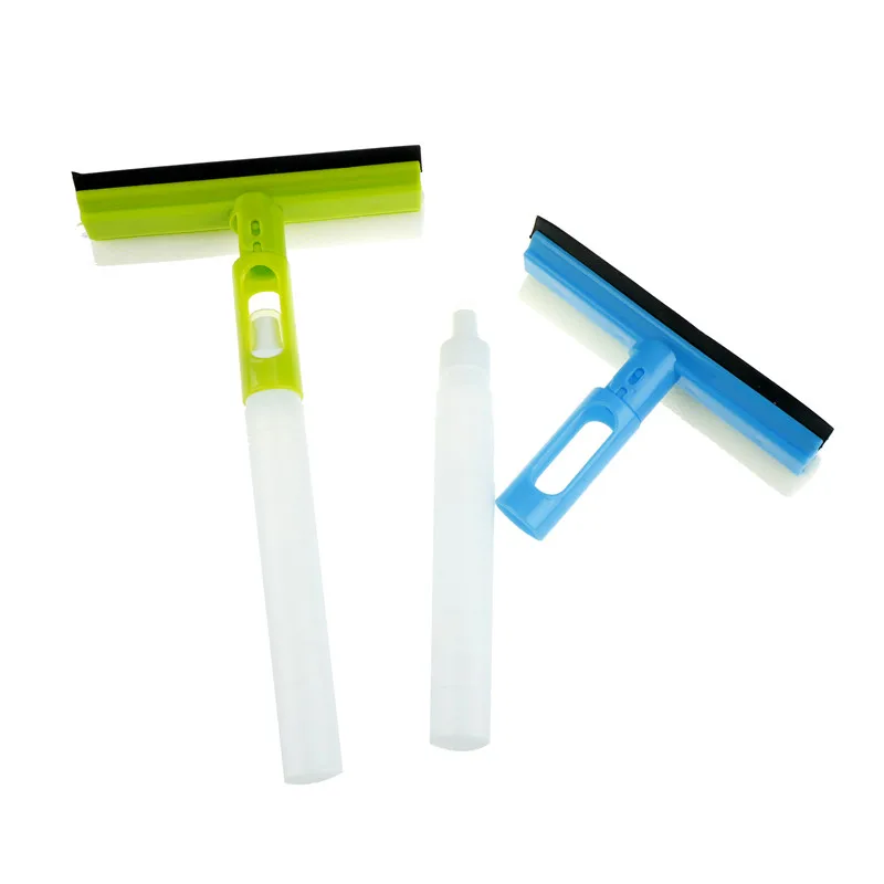 New 3 In 1 Folding Wiper Spray Type Window Cleaner Glass Rotatable Car Cleaning Brush with Sponge