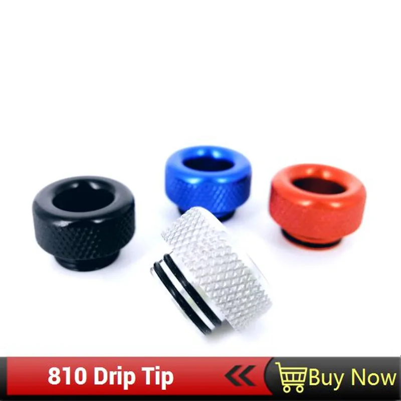 810 Drip Tips Aluminum Metal Drip Tip Wide Bore Mouthpiece for tfv12