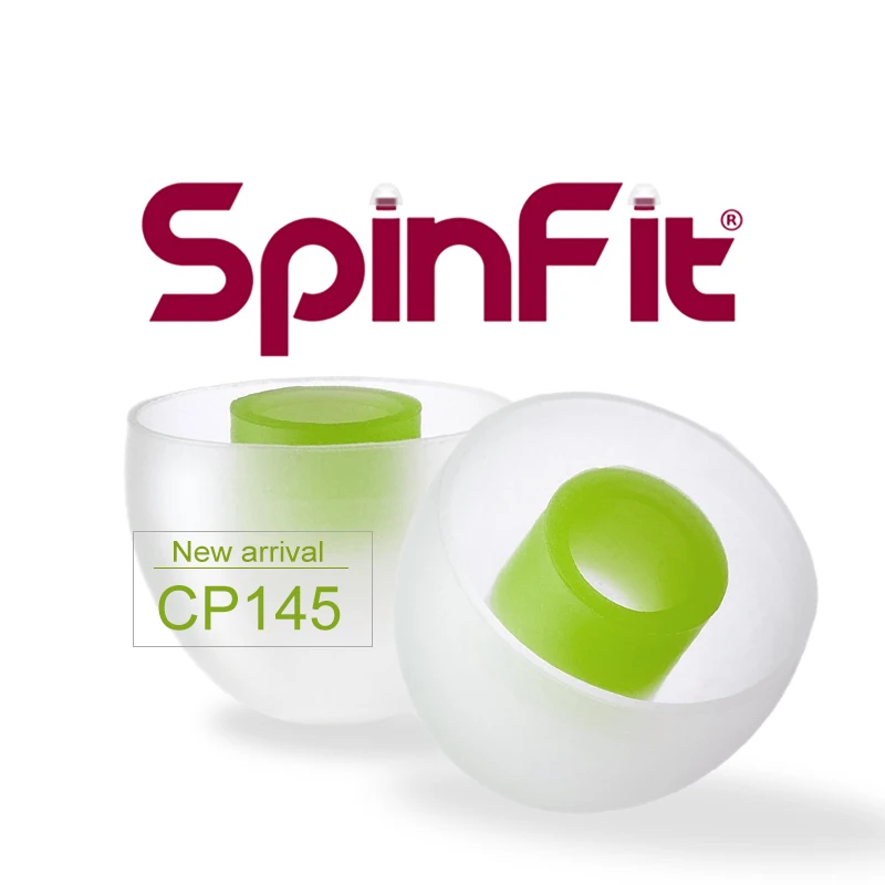 SpinFit CP145 наушники в ухо запатентованные на 360 градусов без вращения наконечники для ушей силиконовые наконечники для ушей 4,5 мм диаметр сопла CP100M CP100L/S CP800M