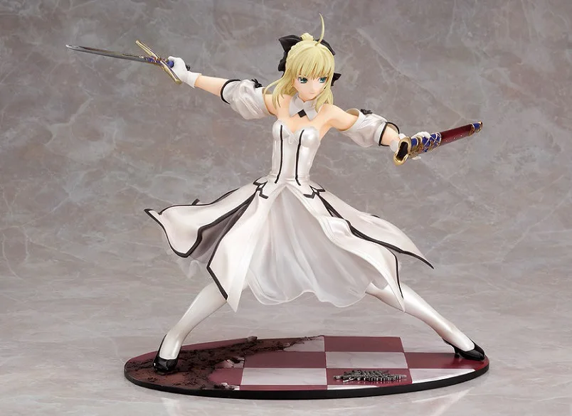 

New 21 cm Sword white Sebastian Night of Destiny fate Saber Lily Golden Victory PVC action figure model toys free shipping